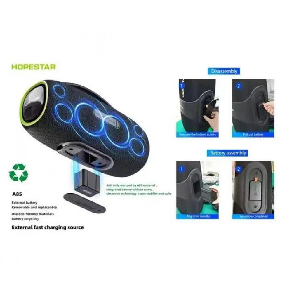 Портативна колонка Hopestar A85 400W — Green