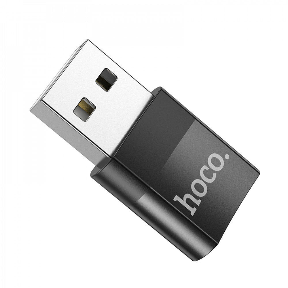 Adapter USB A To USB C Hoco UA17 – Black