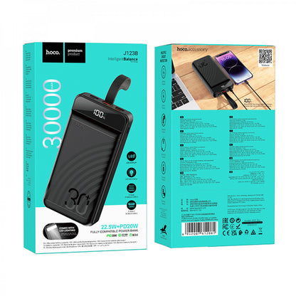 Power Bank 30000 mAh | 22.5W+PD20W – Hoco J123B – Black