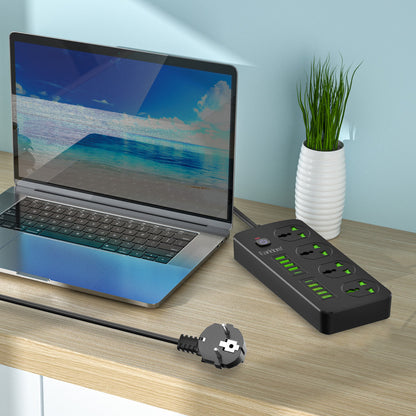 Фільтр живлення 8U | 4P | 2C — Earldom ES-SC11