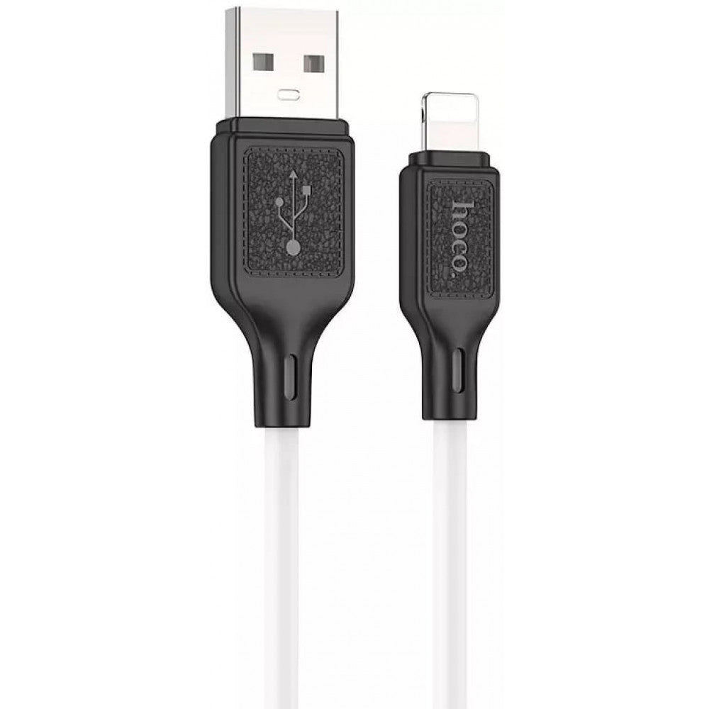 Кабель Lightning 2.4A (1m) Hoco X90 Cool silicone — White