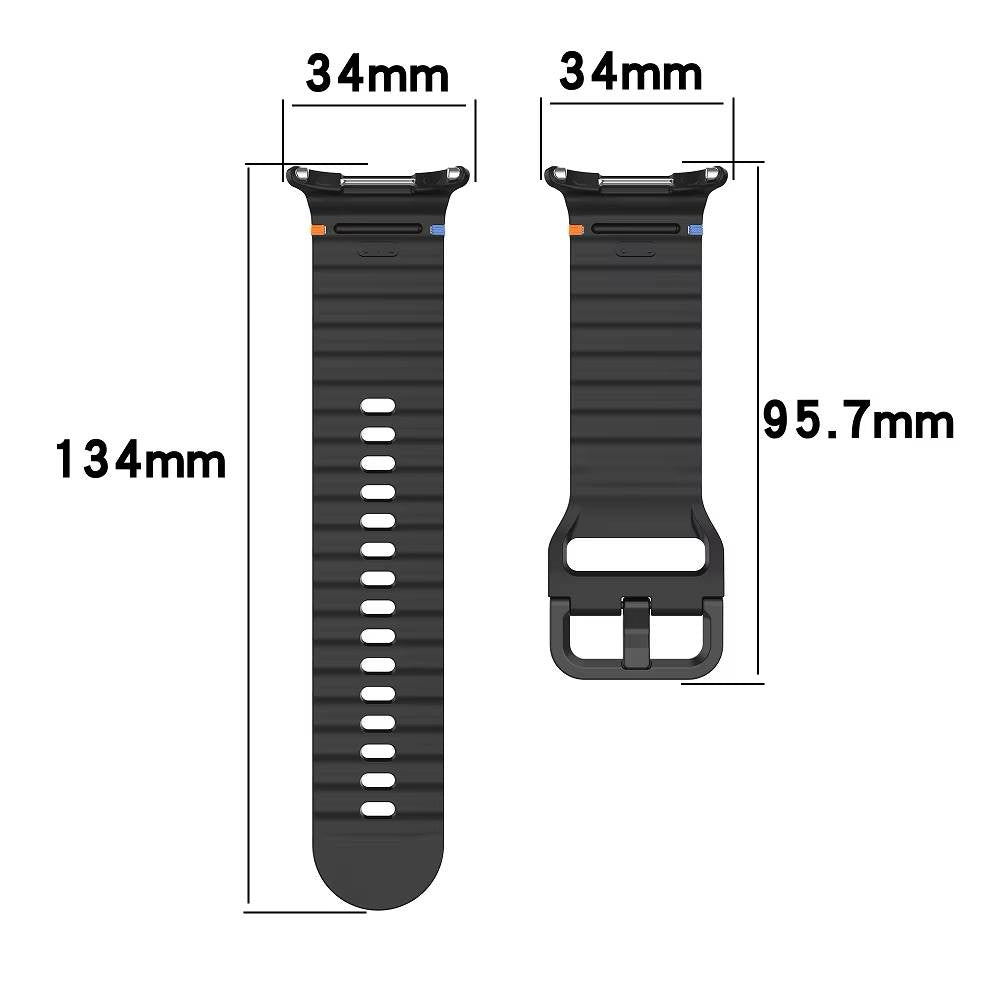 Ремешок Silicone band, силиконовый, Samsung Galaxy Watch Ultra 7/8 — Dark Green
