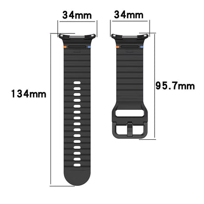 Ремешок Silicone band, силиконовый, Samsung Galaxy Watch Ultra 7/8 — Dark Green