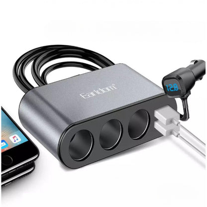 Cigarette Lighter Splitter | 3S | 3.1A | 2U — Earldom ES-CS2