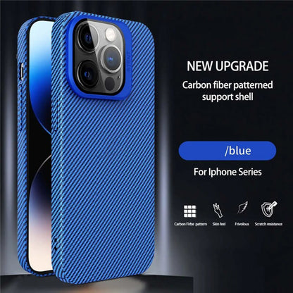 Cover Cases Camera Stand Carbon Case iPhone 12 ; 12 Pro - Deep Purple