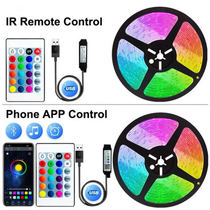 LED strip RGB 2835 10m with remote control 5V