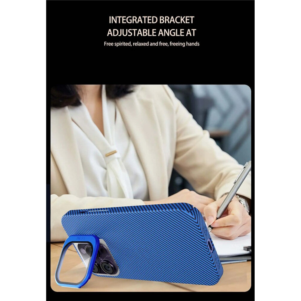 Camera Stand Carbon Case iPhone 12 ; 12 Pro — Black