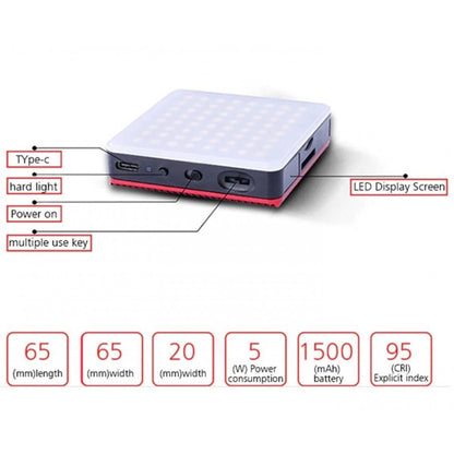 LED video light lamp HF-64B 5W 64LED color3200-5600K