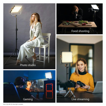 Video light lamp LED NEERWER NL480 28W Bi-color 480pcs Led color 3200-5600K CRI 96+