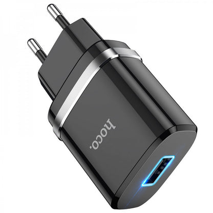Home Charger 2.4A 1U Hoco N1 — Black