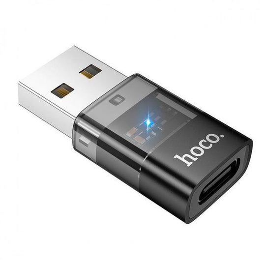 Adapter USB A To USB C Hoco UA36C — Black