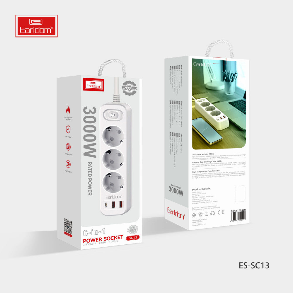 Фільтр живлення 2U | 3P | 1C — Earldom ES-SC13