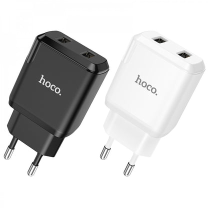 Home Charger 2.1A 2U Hoco N7 – Black