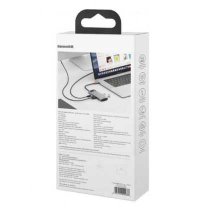 Baseus (WKWG020013) Metal Gleam Series 5-in-1 Multifunctional Type-C HUB Docking Station Gray 30Hz Version – WKWG020013 Gray