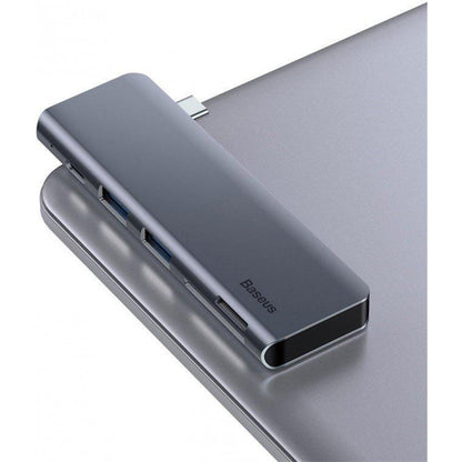 HUB USB C Baseus(CAHUB-K0G) Harmonica 5 in 1 – CAHUB-K0G Black