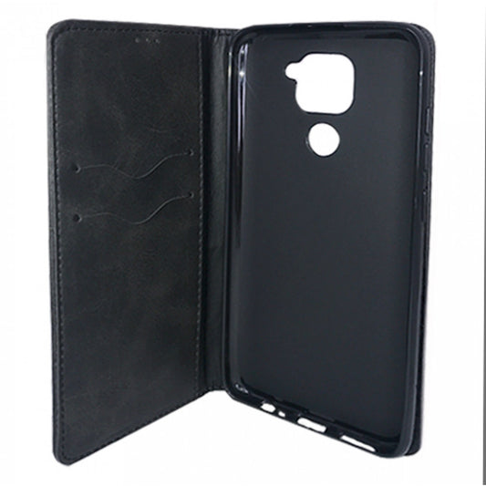 Leather Book Case Xiaomi Redmi Note 9/Redmi 10X – Black