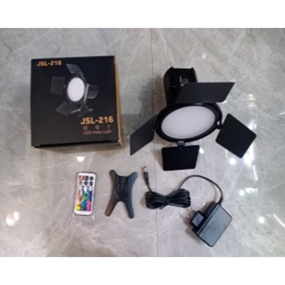 LED Spotlight JSL-216 | 16x15 cm | 128 Lights | 2700K-6500K | Remote
