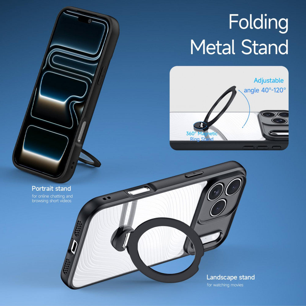 Накладка Чехлы Aimo Mag Series TPU Case with Magnetic Stand — iPhone 17 Pro