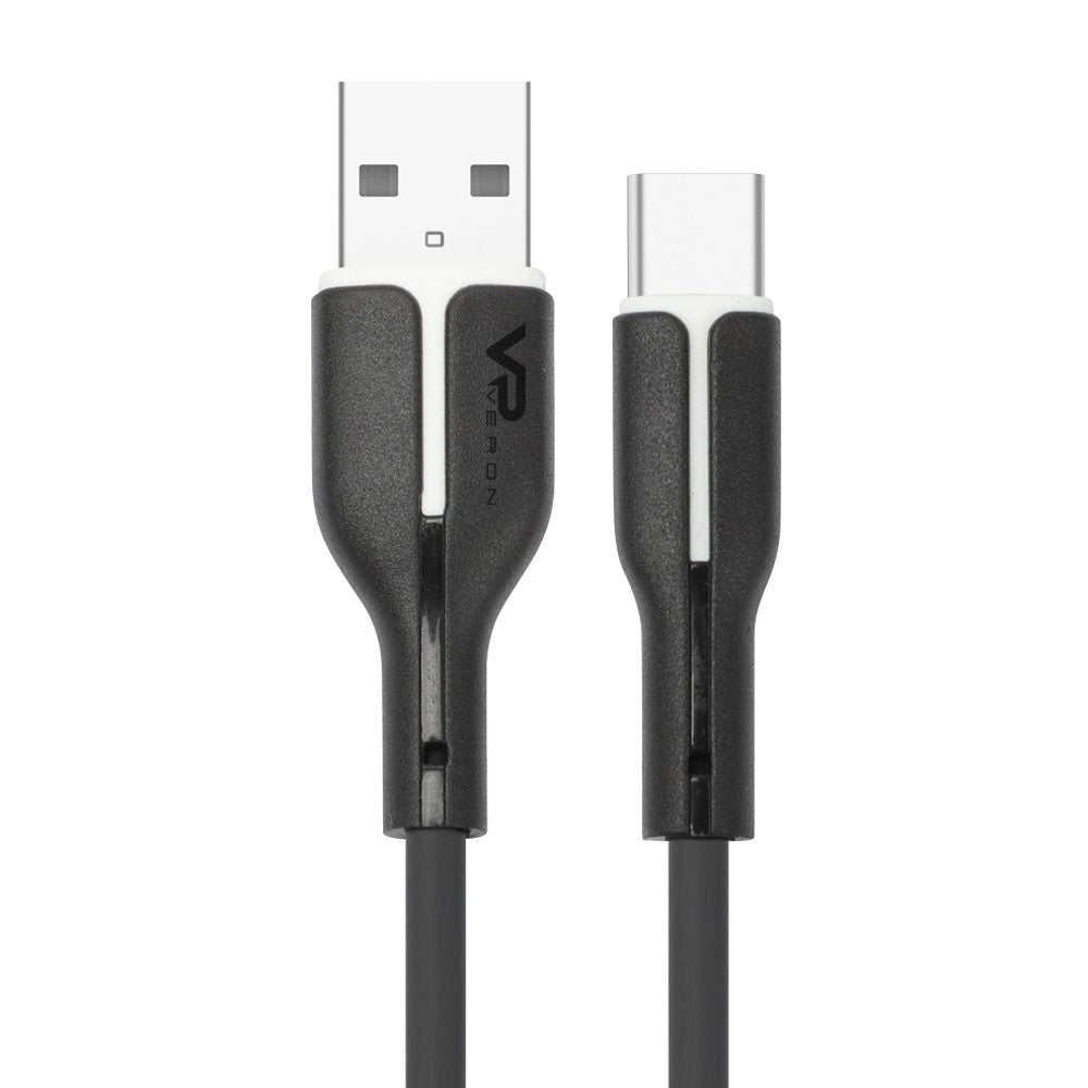 Кабель USB C 3A (1m) — Veron SC06 Silicon — Black