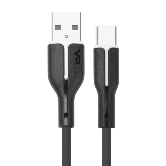 Кабель USB C 3A (1m) — Veron SC06 Silicon — Black