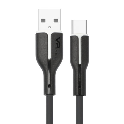 Кабель USB C 3A (1m) Veron SC06 Silicon — Black