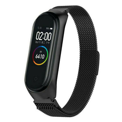 Ремінець Milanese Loop Xiaomi Mi Band 5 6 — Black