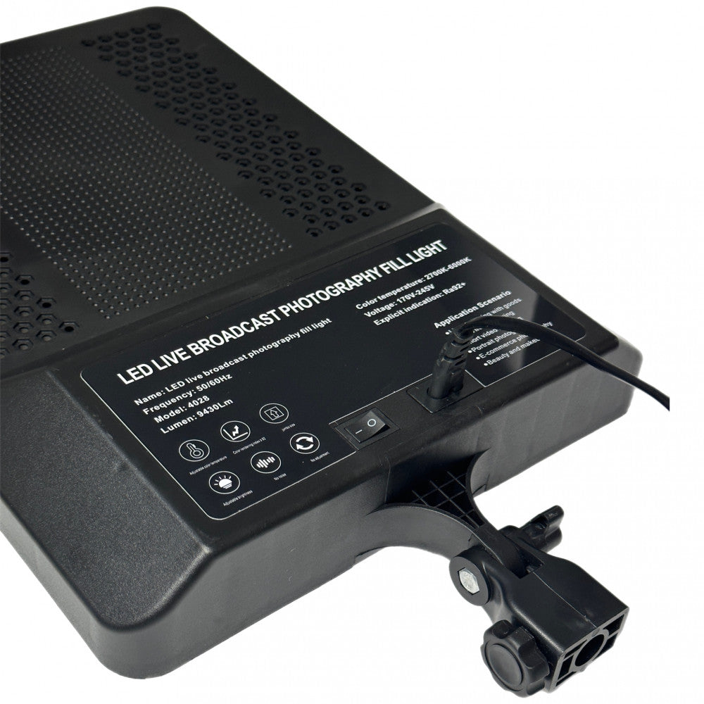 Video light lamp LED 4028 40x28 cm 204, Lights 2700K-6000K