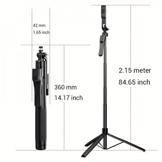 Monopod Tripod K29 ​​215cm Button Bluetooth