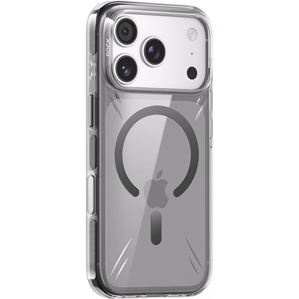 TPU-чехол Rock Crystal накладка Anti-drop Series с MagSafe - iPhone 18 Pro Max - Black