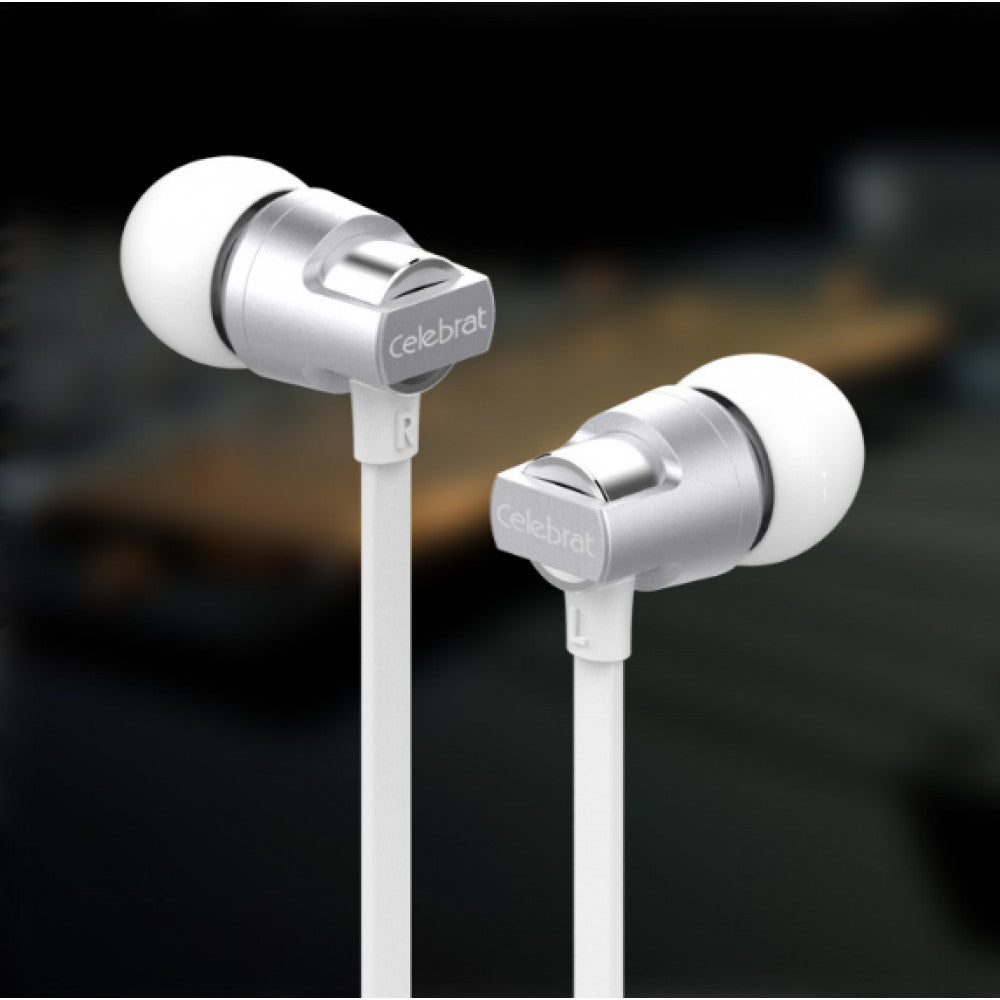 Headphones with microphone 3.5mm Celebrat C8 – Dark Gray