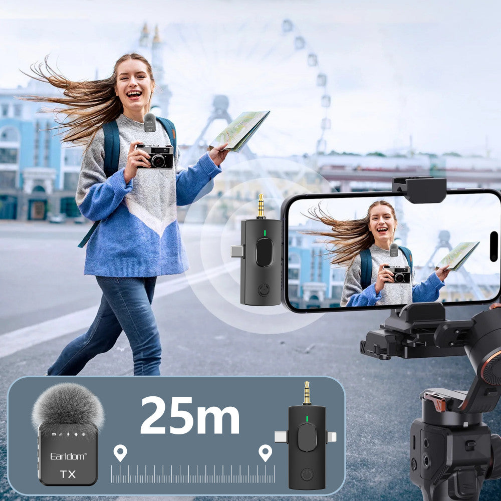 Беспроводной микрофон для телефона Earldom ET-MC12