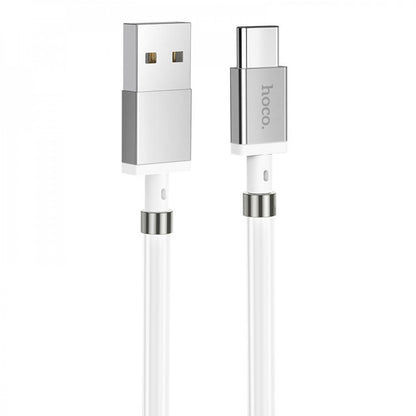 USB C cable 2.4A (1m) Hoco U91 Magnetic – White