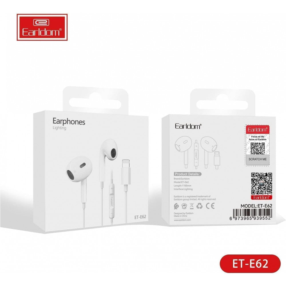 Lightning headphones with microphone – Earldom ET-E62