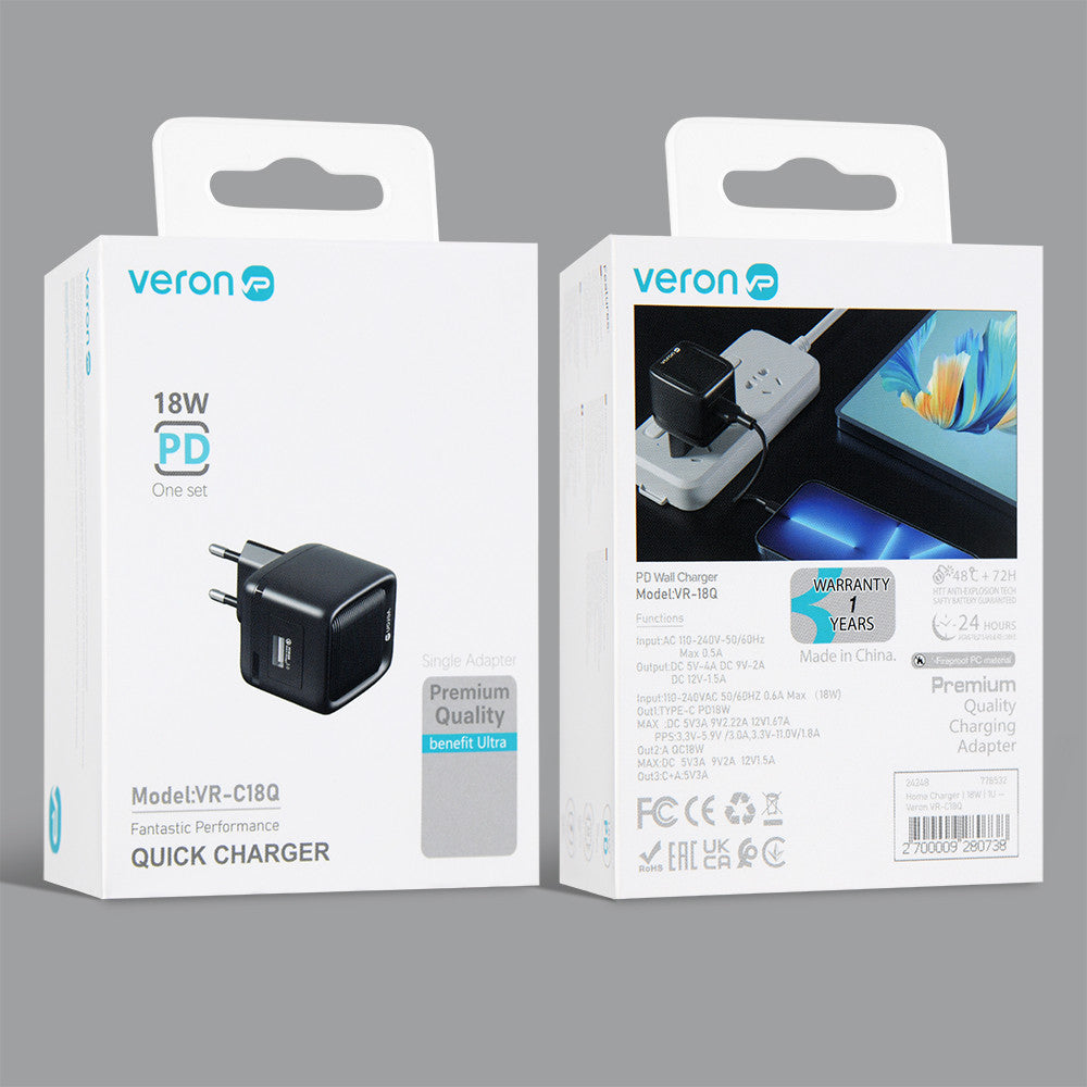 Home Charger | 18W | 1U – Veron VR-C18Q