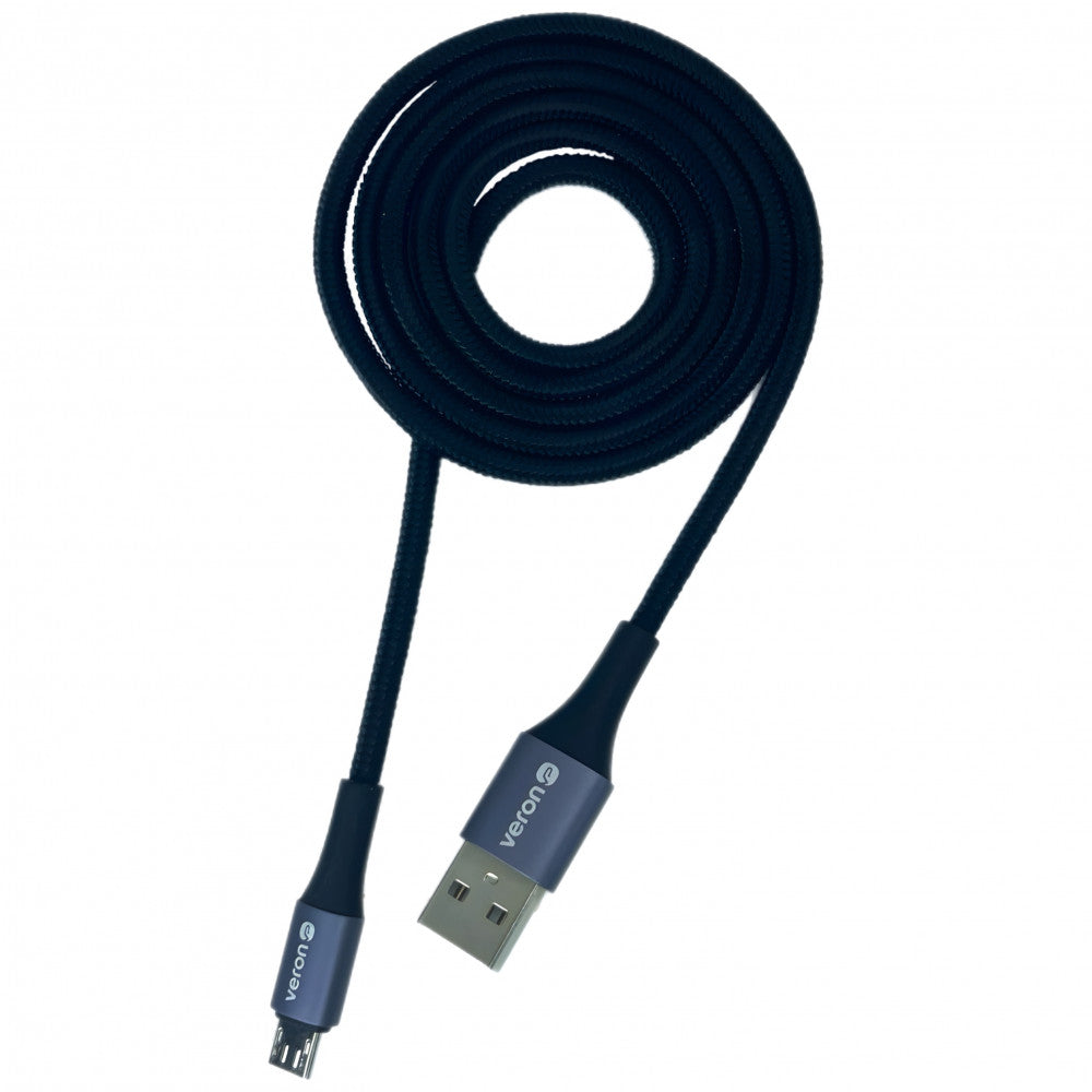 Cable Micro 2.4A (1m) Veron NM09 Nylon – Black