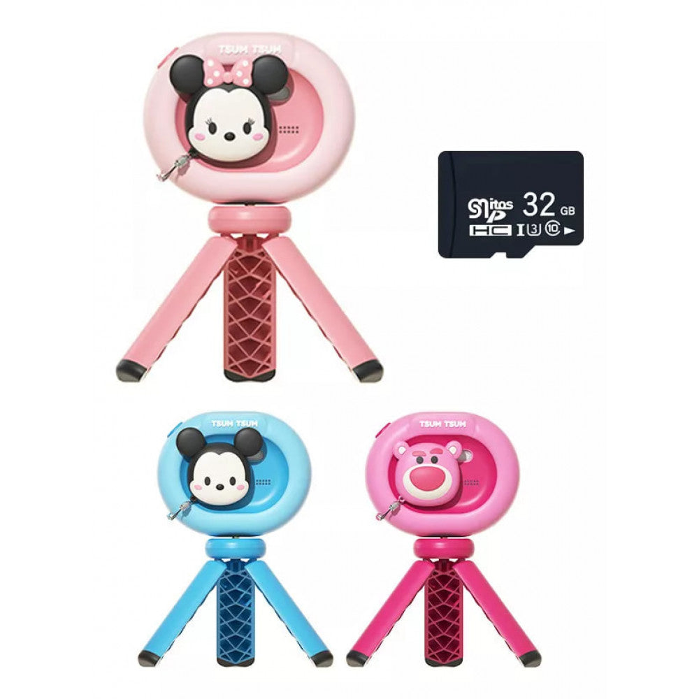 Детский фотоаппарат Детская камера Disney K62, 2,4″, Full HD, USB-C, карта памяти 16 ГБ Микки Блю