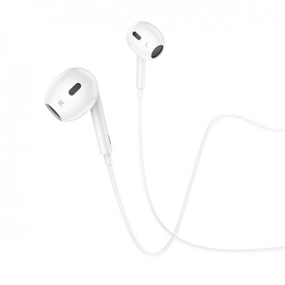 Lightning headphones with microphone Borofone BM30 Max Acoustic – White