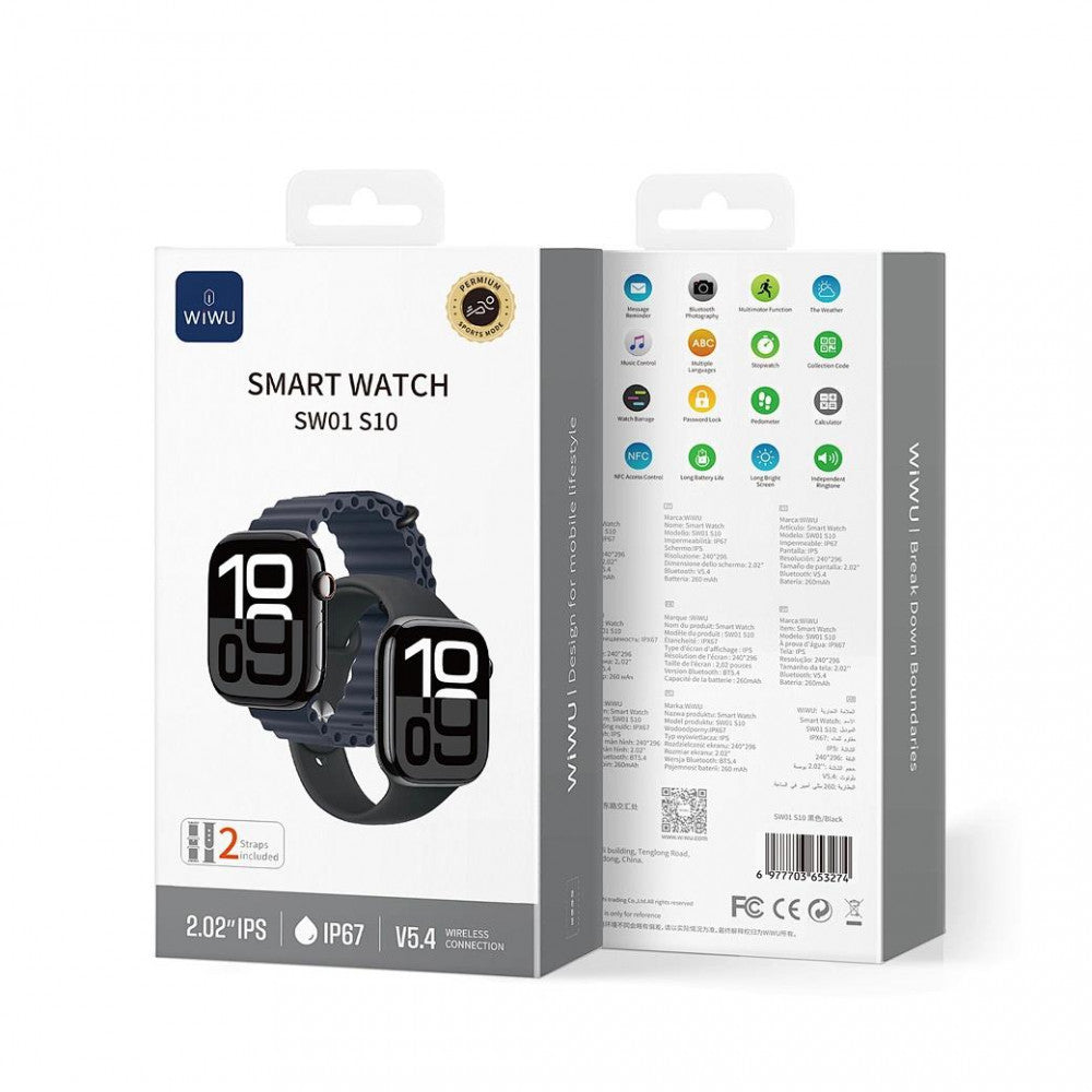 Wiwu SW01 Smart watch  — Black