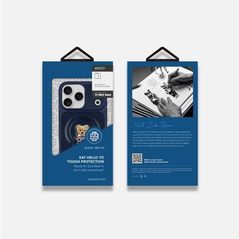 Накладка Чехлы Polo Aristo Leather Case iPhone 17 Pro — Titanium Grey