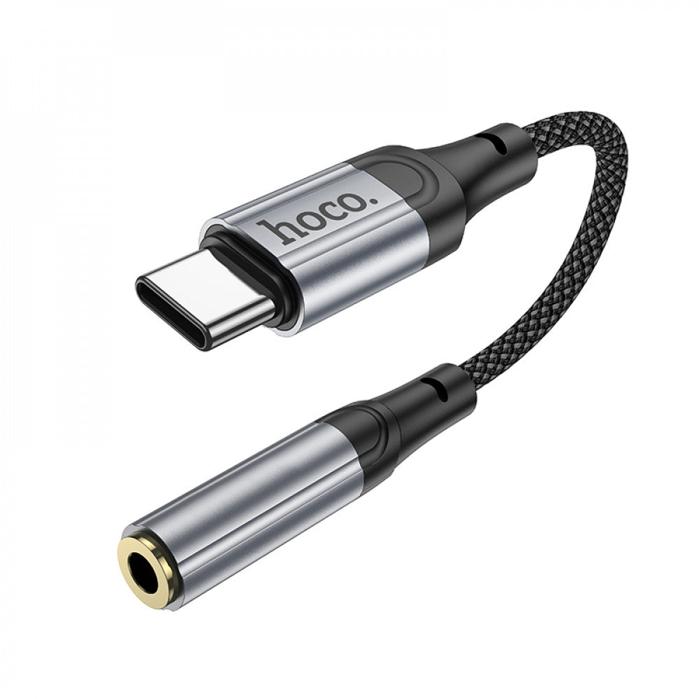 Adapter USB C To 3.5mm Hoco LS36 — Black