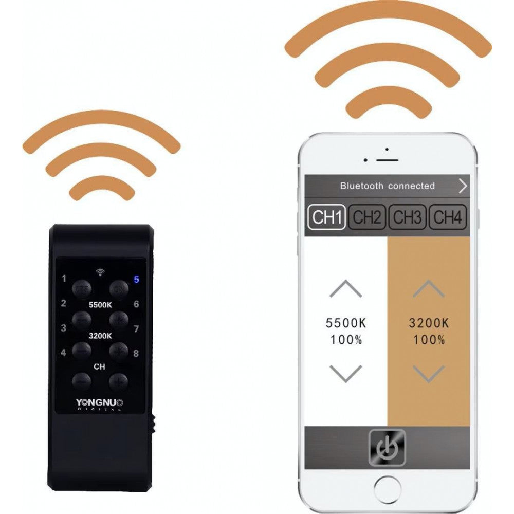 Video light lamp LED YN300 III 18W Light 300pcs color 5600K (set charger + battery + charger for battery)