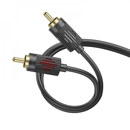 Cable 2 RCA To 2 RCA (1m) Hoco UPA29 – Black