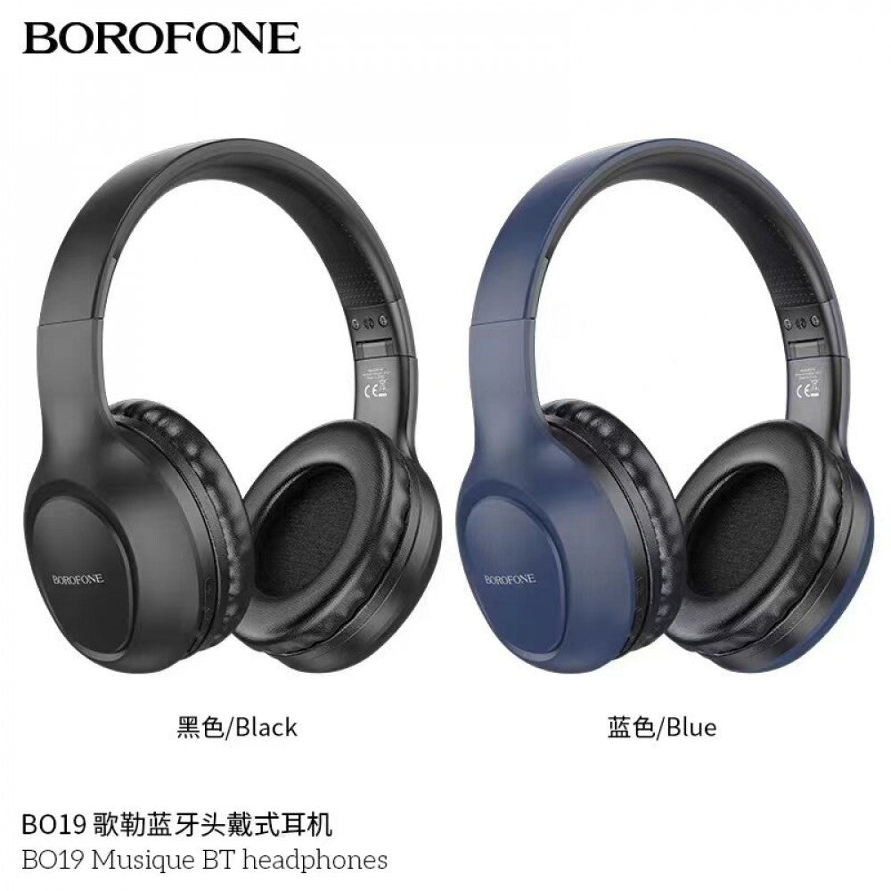 Bluetooth headphones Borofone BO19 Musique – Blue