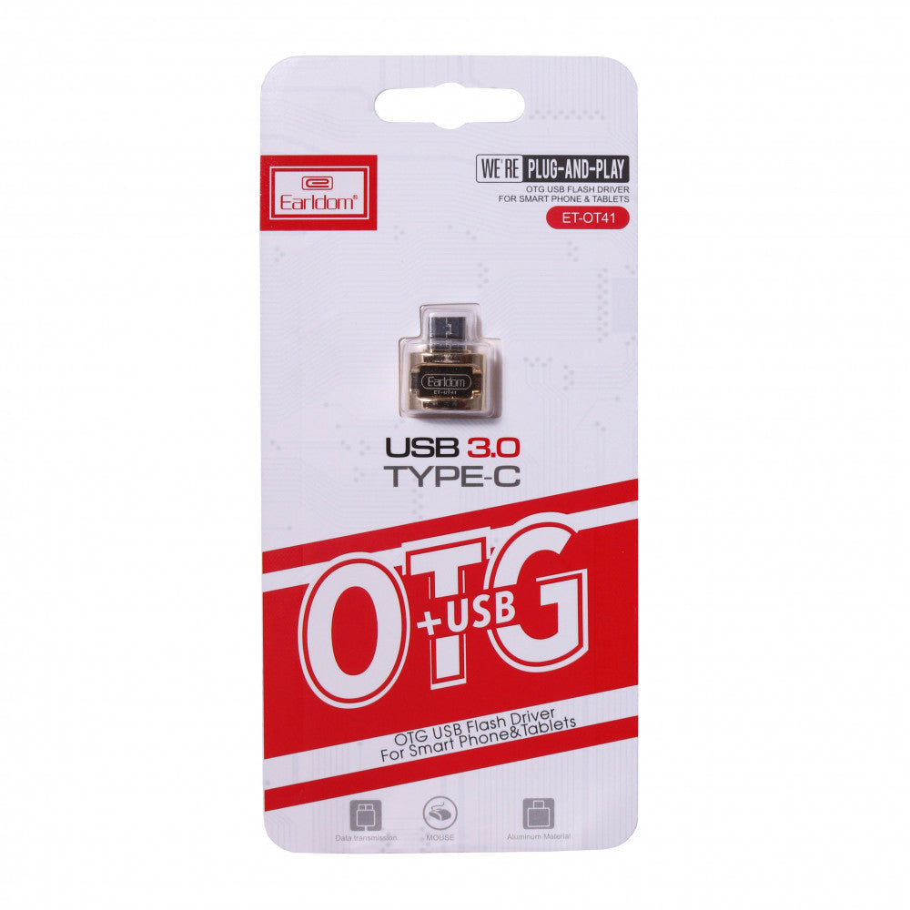 Adapter OTG USB C To USB Earldom ET-OT41 – Gold