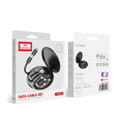 Кабель 3-в-1 (Lightning + Micro-USB + USB-C) 2 А (1 м) — Earldom ET-TC20