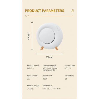 Портативный мини вентилятор WT-D8  — White