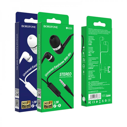 Headphones with microphone 3.5mm Borofone BM39 Refined – Black