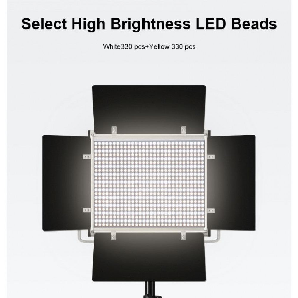 Video light lamp LED NEERWER NL660S 40W Bi-color LED 660pcs color 3300-5600K CRI 96+