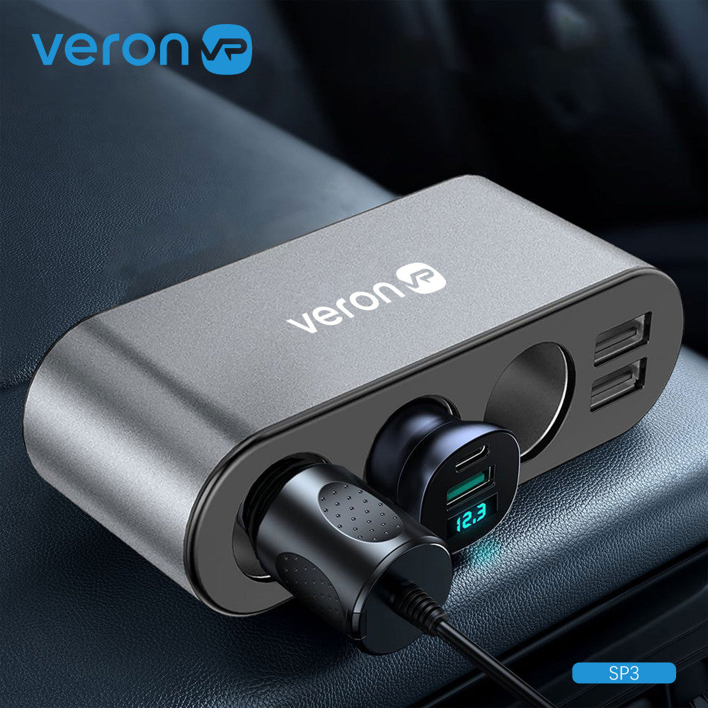 Cigarette Lighter Splitter | 3S | 3.1A | 2U — Veron SP3