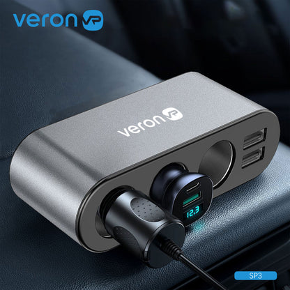 Cigarette Lighter Splitter | 3S | 3.1A | 2U — Veron SP3
